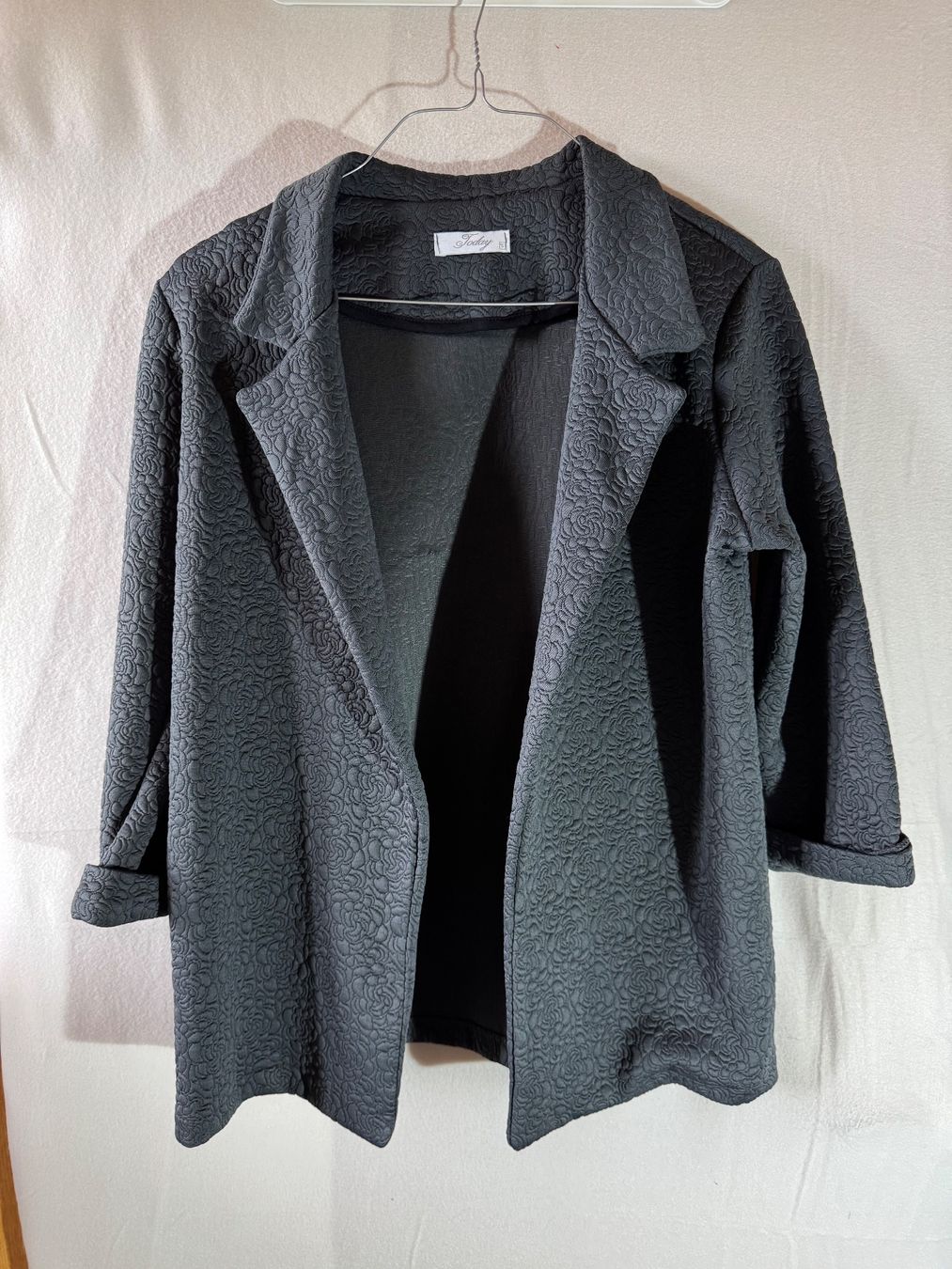 Jacken: Grauer gemusterter Blazer von Today Gr. S – Gebraucht aus Grosswangen von second_hand_dress