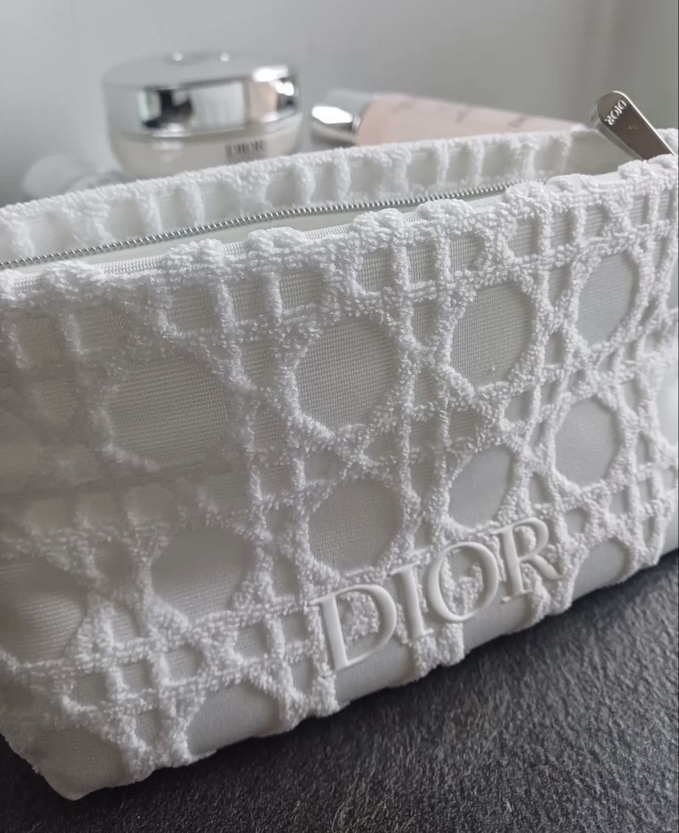 Borse: White DIOR Cosmetic Bag terry fabric – Nuovo e nell'imballaggio originale da Chur venduto da Madeys 1