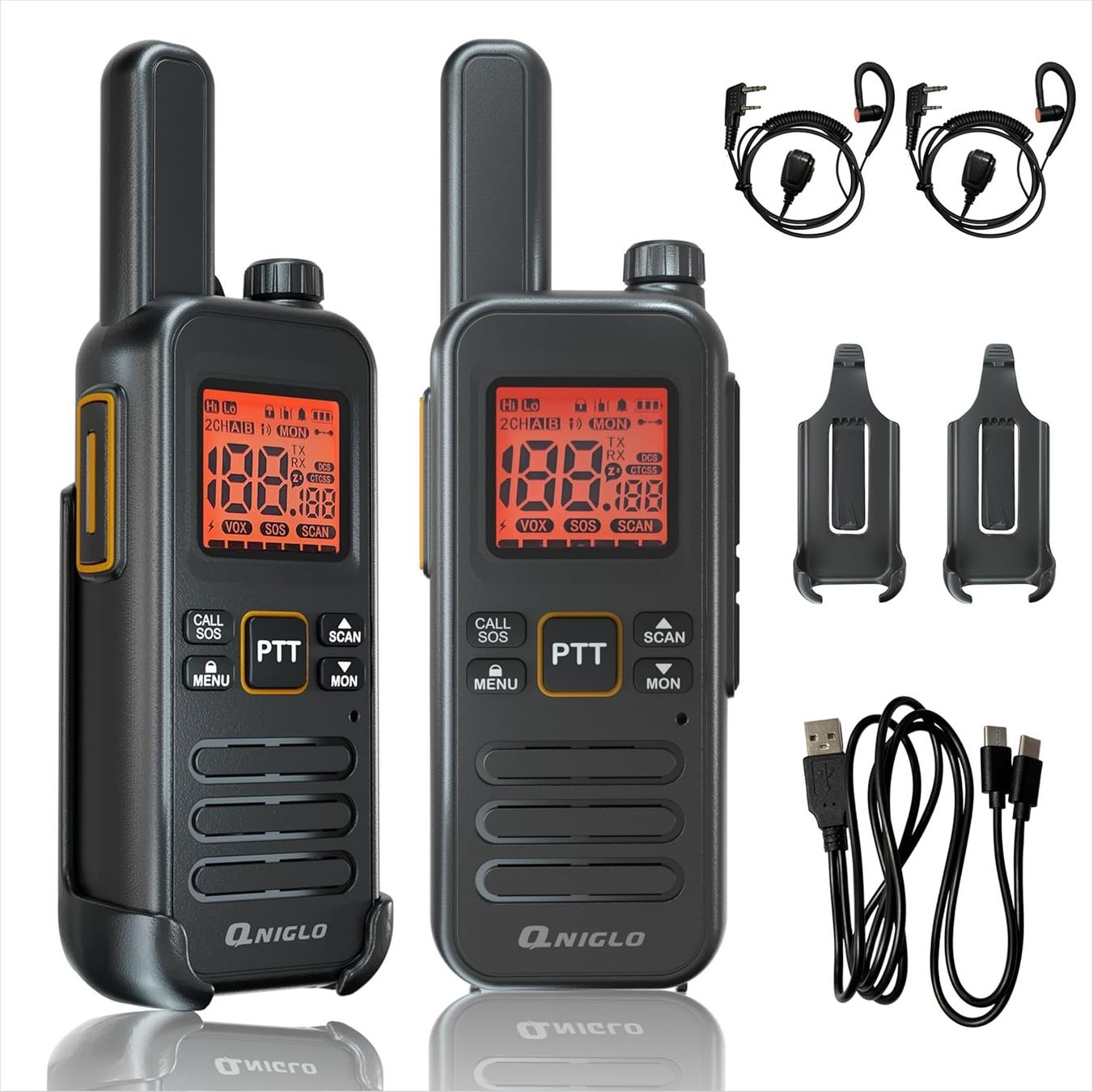 Radiocomunicazione: PMR446 Walkie Talkie 2er Set mit Headset USB-C – Nuovo e nell'imballaggio originale da Suhr venduto da SchnapperCH