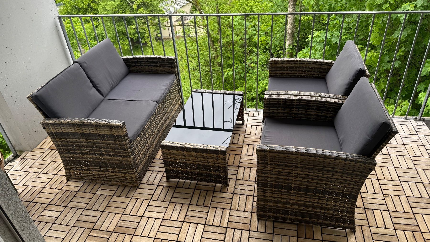 Tischset: Rattan Terrassenmöbel Lounge Jesolo – Gebraucht aus St. Gallen von raphael.daehler