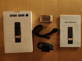 Fitness Tracker QX Air, Sport Band mit Zubehör neuwertig