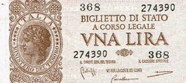 Italien 1 Lire 1935 P-29b UNZ