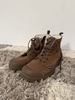 Bottines Palladium femme marron taille 38 fourrées bon état
