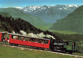 Brienz Rothorn Bahn (BE) – Dampflokzug unterwegs