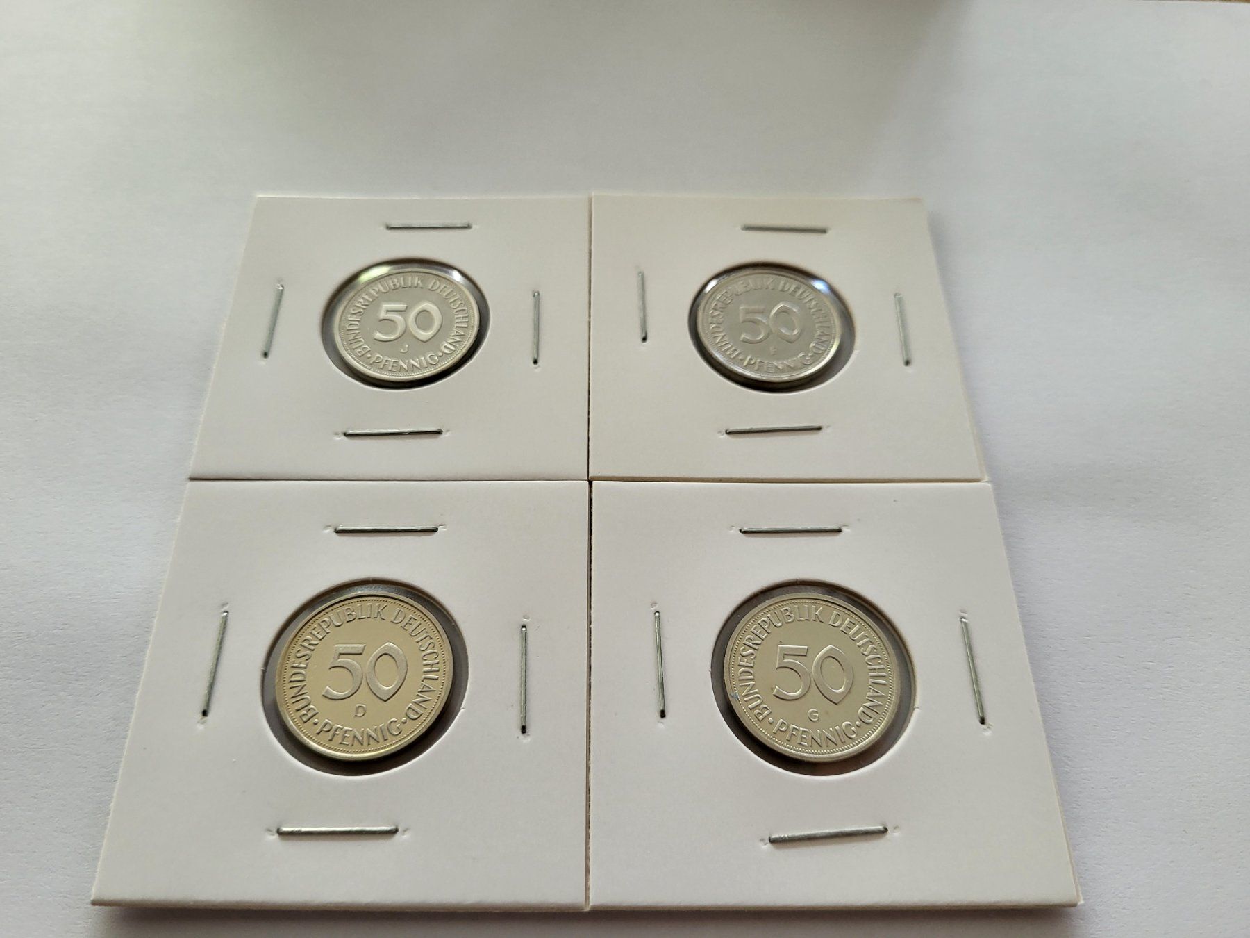 Tutti le monete: 50 Pfennig D-F-G-J 1987 PP – Nuovo (secondo la descrizione) da Pravidondaz venduto da LVtik 1