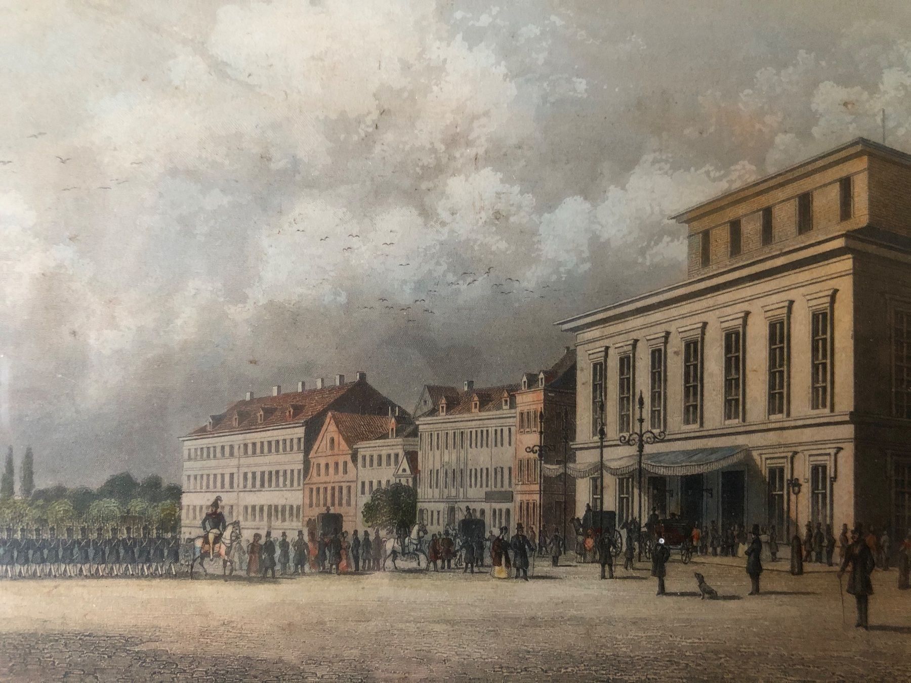 Gemälde: C.A.ZILL. Das Stadttheater in HAMBURG. – Gebraucht aus Wald ZH von mlnt 5
