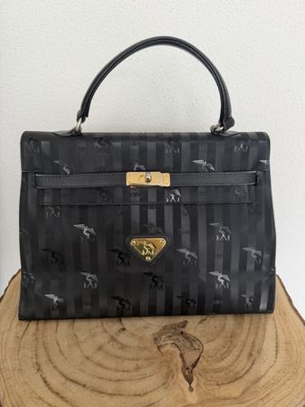 Maison Mollerus MM Handtasche Schwarz mit Goldverschluss