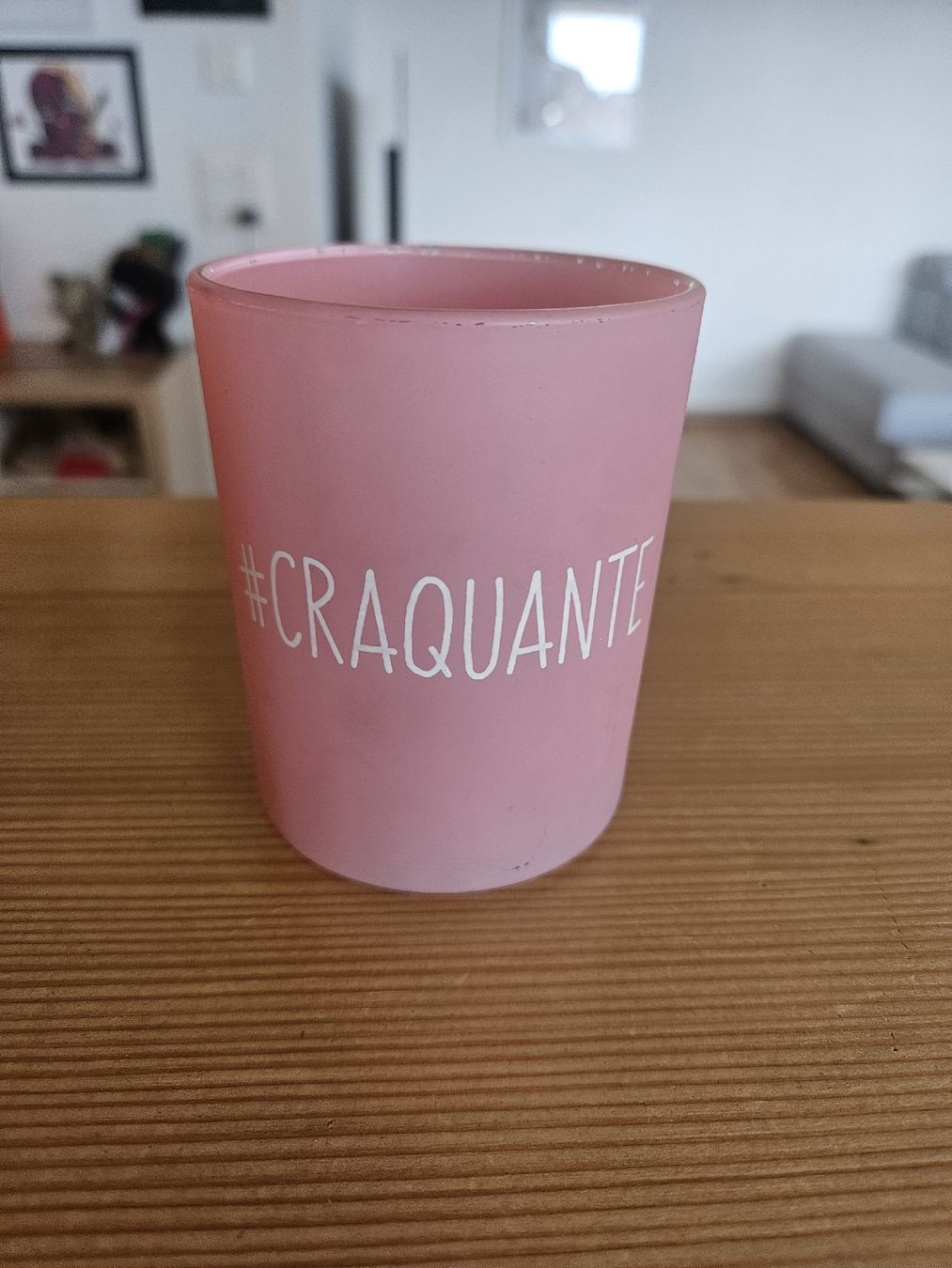 Kerzenständer: Bougeoir rose "#craquante" – Gebraucht aus Morges von Mlle_Croft_91
