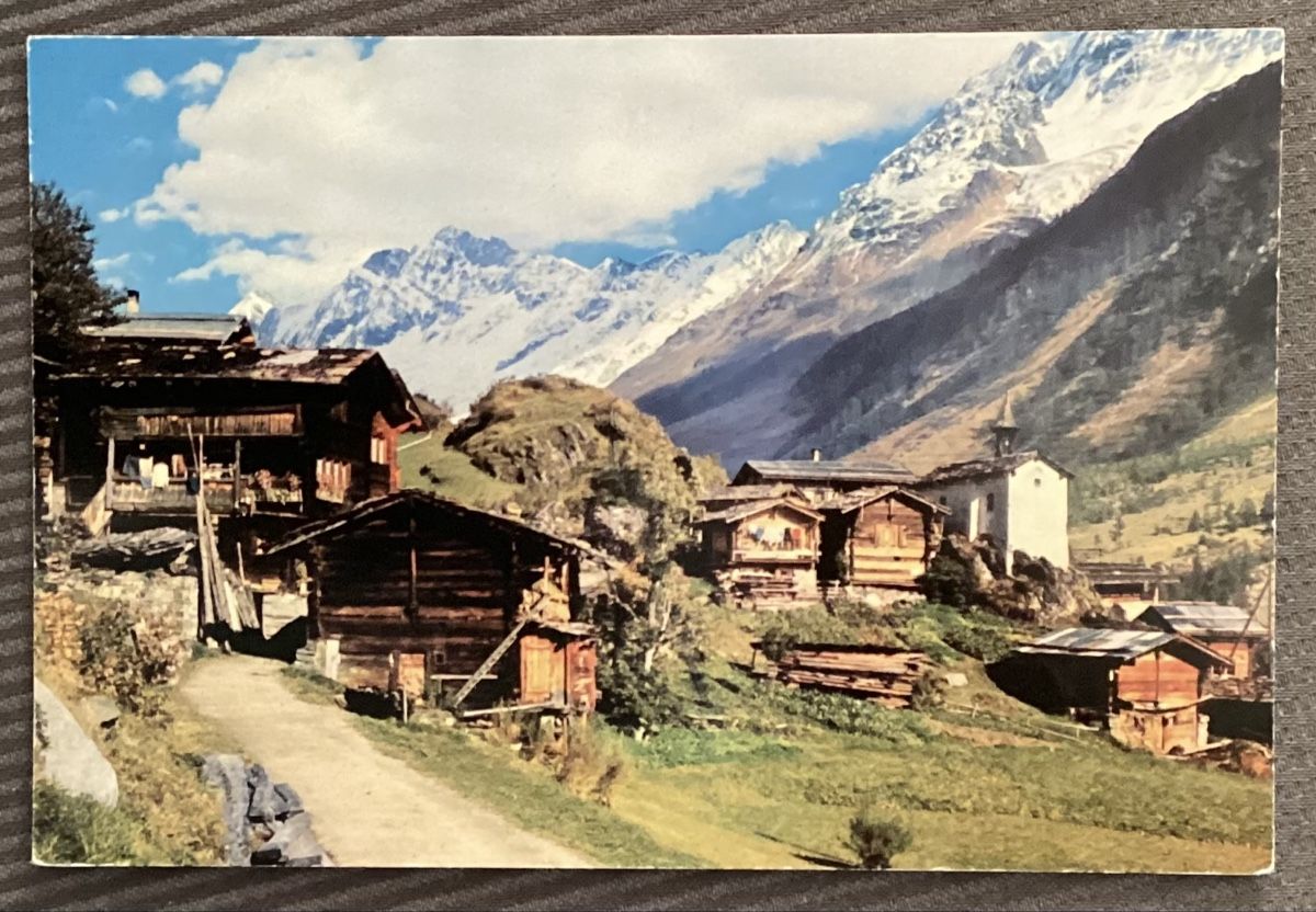 Cartoline postali: Eisten im Lötschental, Schinhorn – Usato da Reinach BL venduto da Linda013