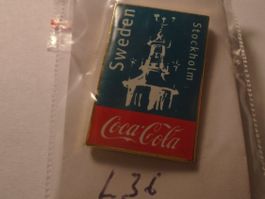 1 Coca Cola Pin Schweden Stockholm - (L36)