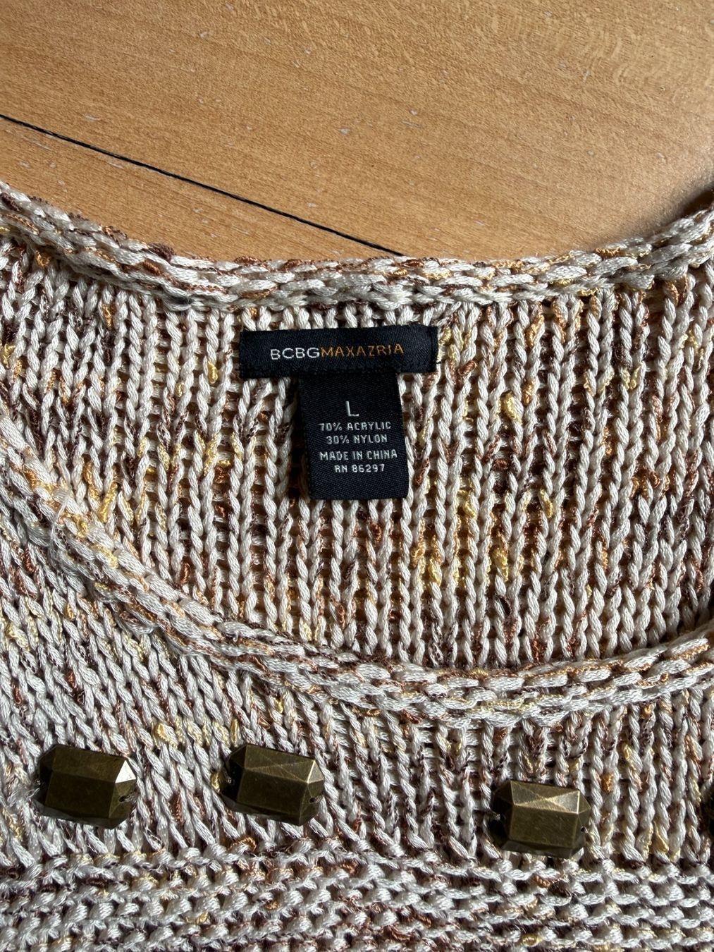 Robes: BCBGMAXAZRIA - Strickkleid erdtonfarben L – D'occasion à Zürich par Diazaio 3