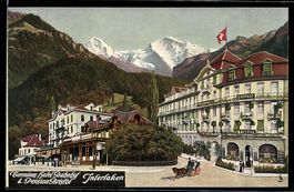 AK Interlaken, Hotel Bahnhof Interlaken und Pension Bristol
