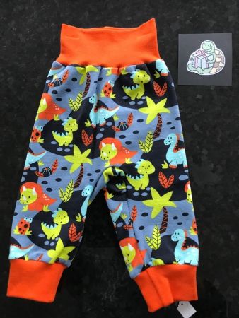 Fleece Thermo Pumphose Dinosaurier Gr. 56/62 Neu