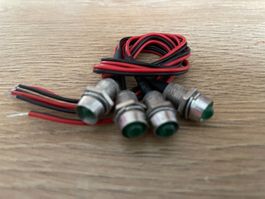 4 Lampes / Ampoules Témoin d’indication à LED VERT