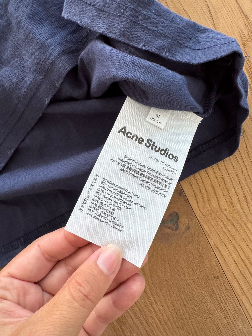 Acne Studios T-shirt: Acne Studios Longsleeve Gr. M, blau – Nuovo (secondo la descrizione) da Triesen venduto da atos87 2