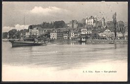 AK Nyon, Vue generale, 1905