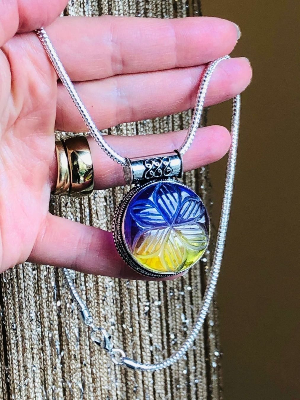 Catenine: Carved-Ametrine collier – Nuovo e nell'imballaggio originale da Genève venduto da AGBERG 5