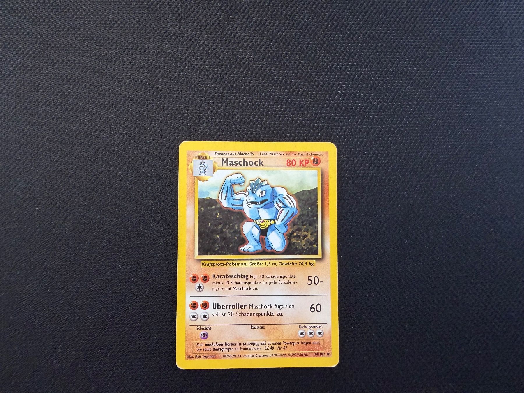 Pokémon Sammelbilder & Trading cards: Maschock / 34/102 – Gebraucht aus Zürich von mountainwizard00