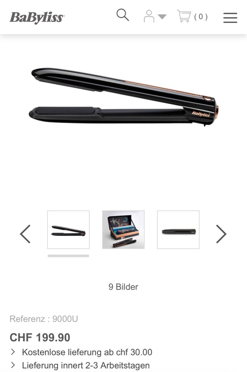 BaByliss Lockenstäbe & Haarglätter: Babyliss Haarglätteisen - neu – Neu und originalverpackt aus Egnach von mameh 4