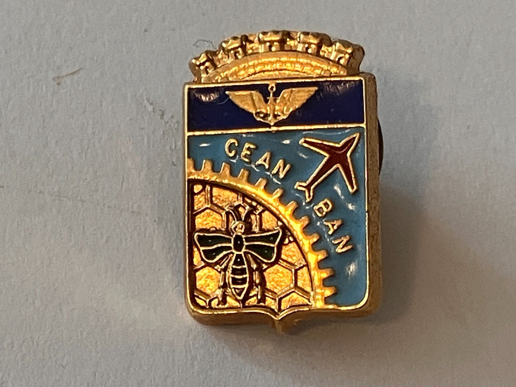 Placchette & Badge: 1 Pin Cean Ban – Usato da Basel venduto da djwwpp