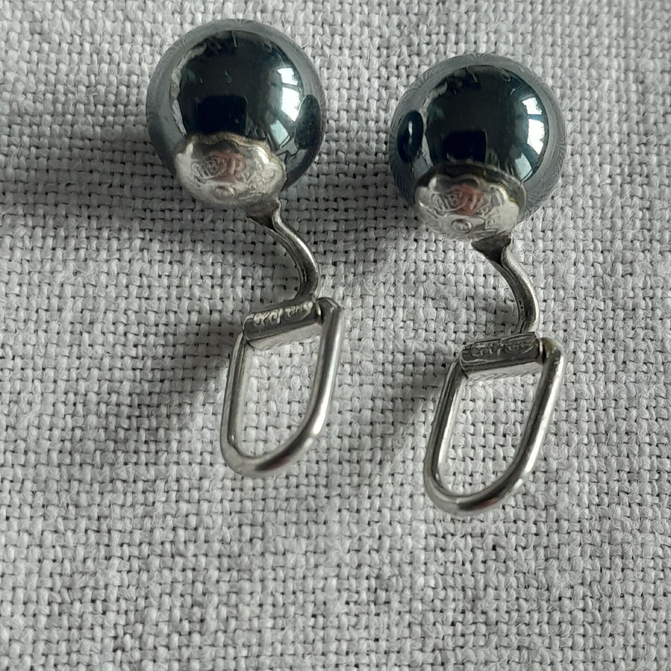 Orecchini pendenti & Orecchini a lobo: Edle vintage Silber Ohrclips – Usato da Knutwil venduto da Kompex 2