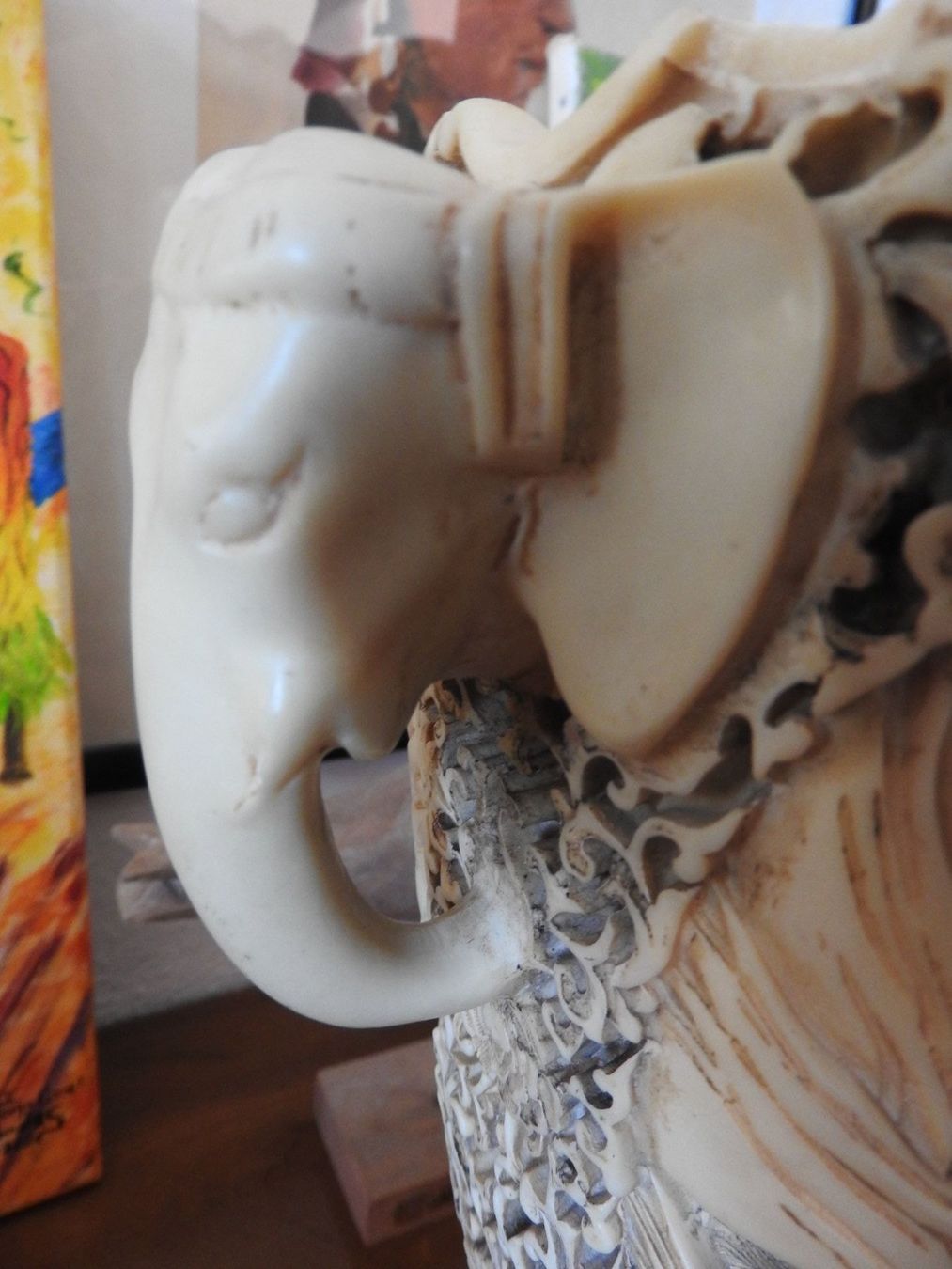 Alle Dekorationen: Asiatika: Cache Pot /  Vase in Elfenbein-Imitat – Gebraucht aus Stetten AG von Brissago25 4