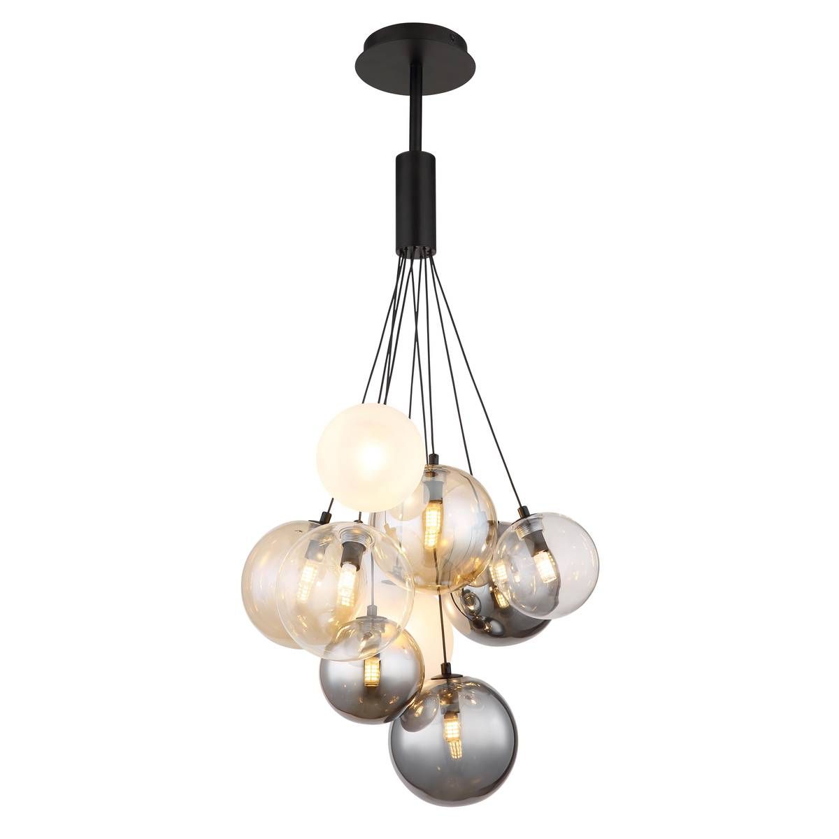 Lampadari & plafoniere: Pendelleuchte, Glas, Schwarz, 90 cm Höhe – Nuovo (secondo la descrizione) da Kreuzlingen venduto da Smart-Light