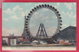 PARIS - LA GRAND-ROUE,VUS SUR LA TOUR EIFFEL ET LE TROCADÉRO