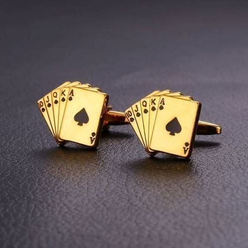 Gemelli: Manschettenknöpfe - Poker Karten – Nuovo e nell'imballaggio originale da Buchs SG venduto da Skullep 1