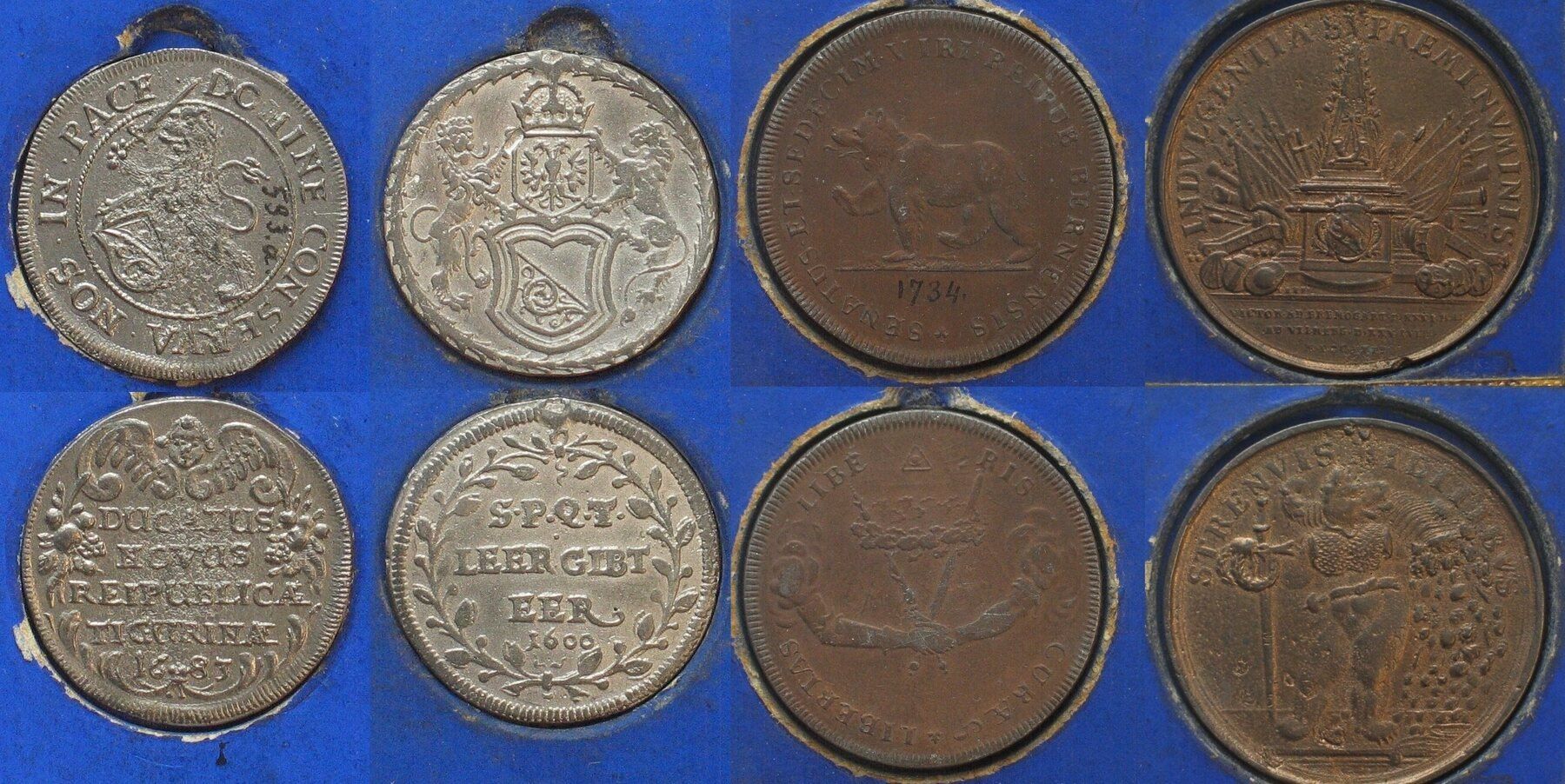 Tutti le monete: CH Sammlung von 8 Museumskopien 19.Jh. – Usato da Riehen venduto da sesambestcoins2004 1