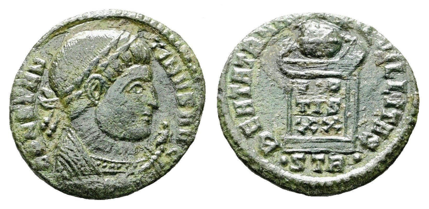 Tutti le monete: CONSTANTINE I bronze nummus (323 AD) – Usato da La Sarraz venduto da classicworldcoins