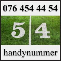 Handynummer, Telefonnummer, VIP Nummer, 076 454 44 54