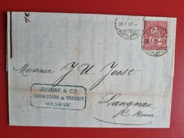 ALTBRIEF JAHR 1881 MIT ZNr. 38 - BRIEF NACH LANGNAU