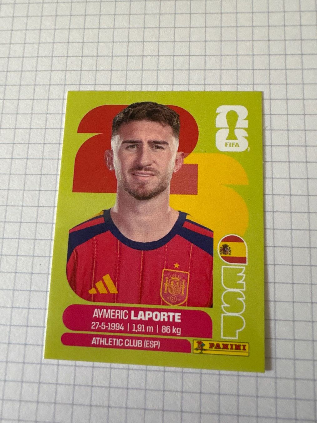 Panini Carte collezionabili: Panini Sticker WM 2026, ESP 4 Aymeric Laporte – Nuovo (secondo la descrizione) da Winterthur venduto da mathis-spielsteine