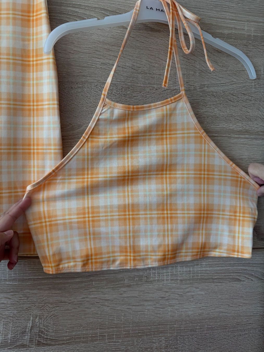 Shein Completi & Tailleur: Ensemble jaune à carreaux – Nuovo e nell'imballaggio originale da Montreux venduto da Izapechee 1