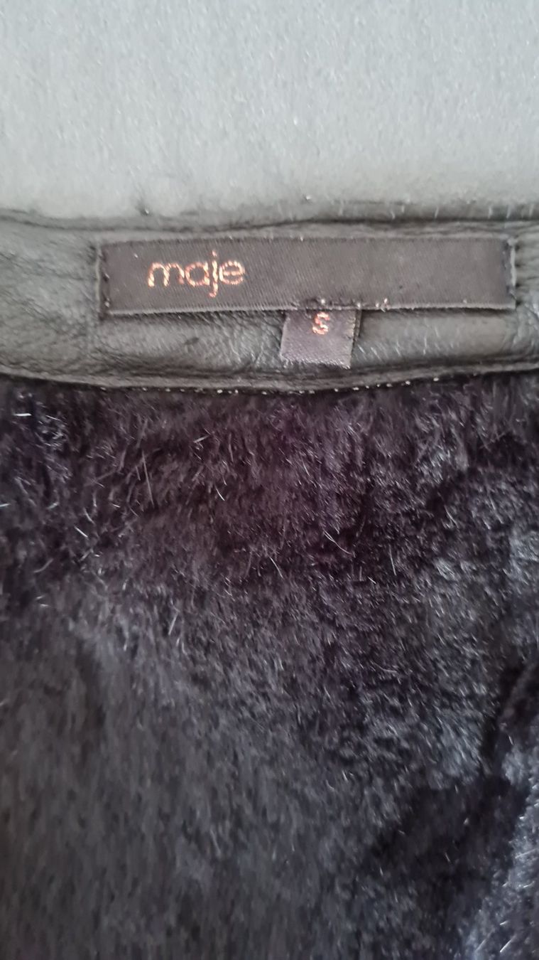 Maje Giacche: Veste Maje taille S fourrure noire – Usato da Payerne venduto da wardi11 7