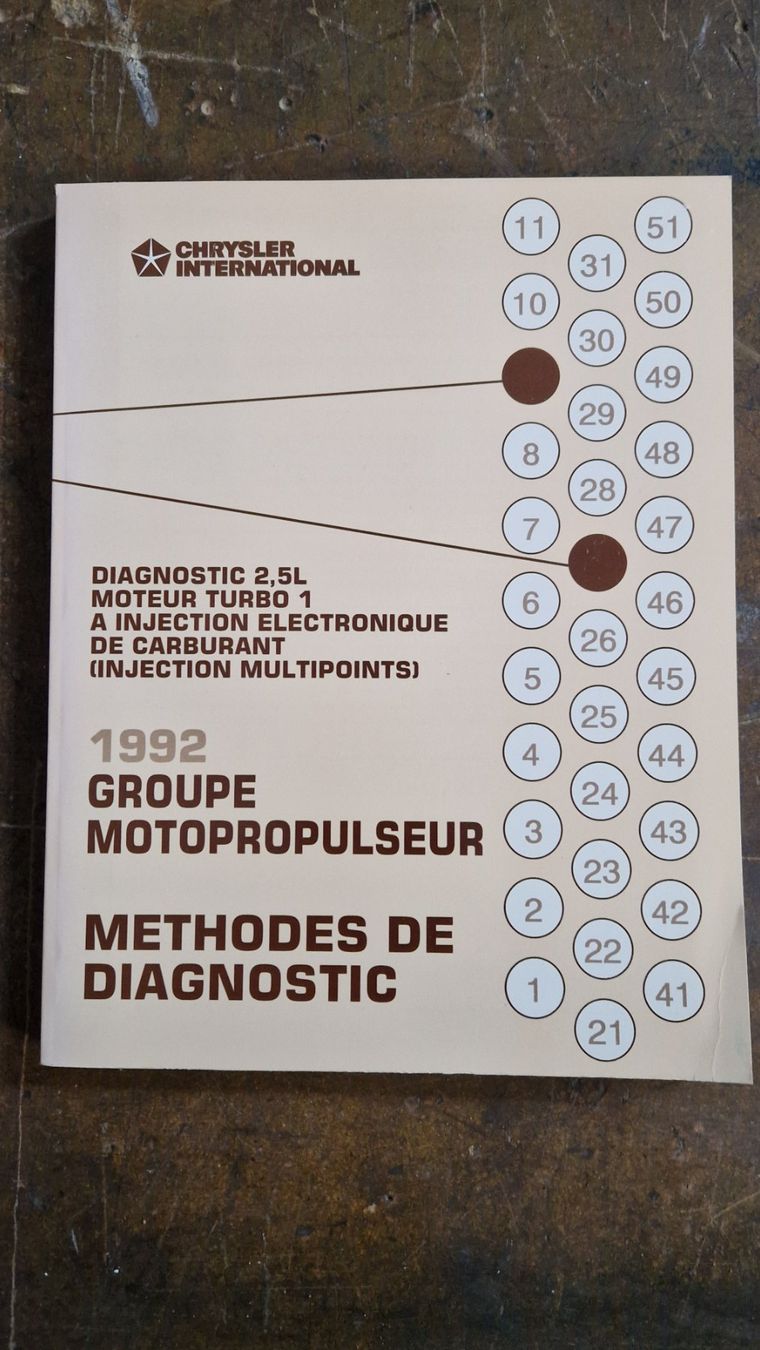 Libri: Methodes de diagnostic: Chrysler International 1992 – Usato da Zürich venduto da jhkag