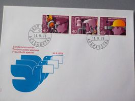 1978, FDC, Sondermarken II, waagr. Strei
