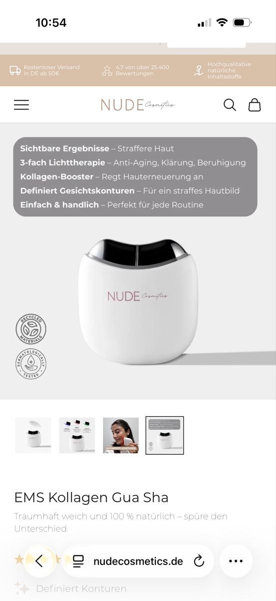 Cura del viso: EMS Gua Sha - NUDE Cosmetics – Usato da Forch venduto da Strawberry_JvN 3