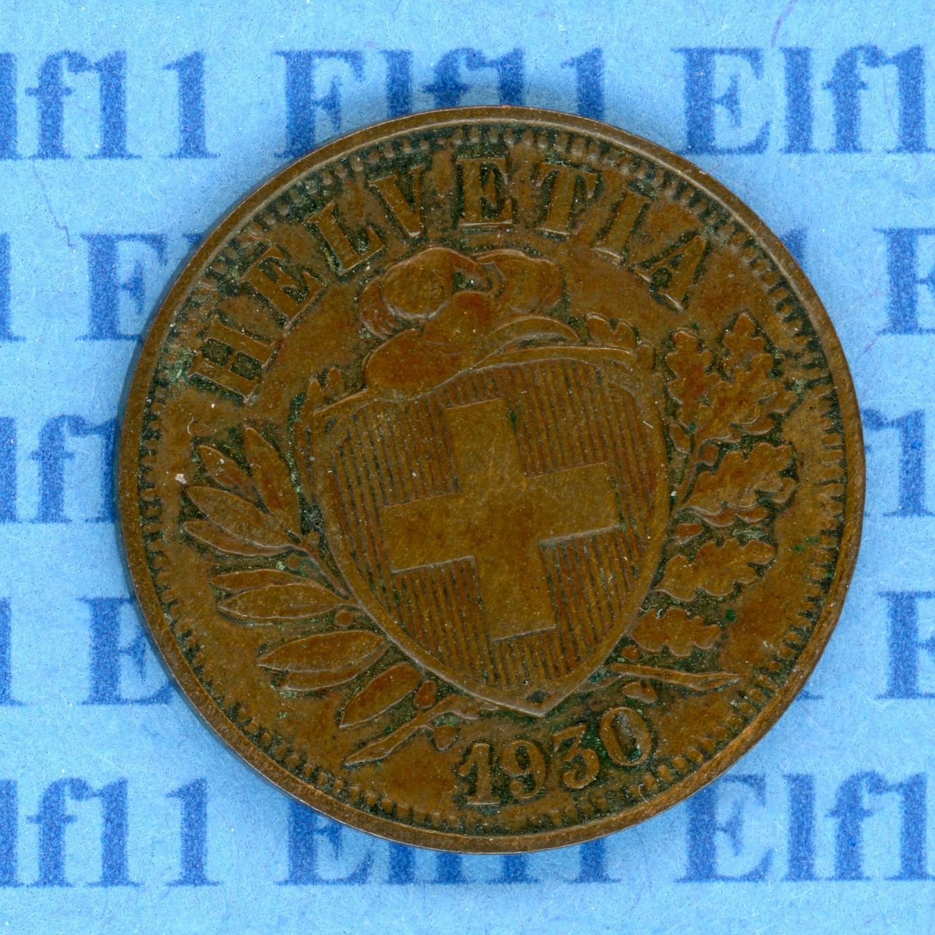Tutti le monete: CHF___0.02 1930 ss-vz 2 Rappen – Usato da Widnau venduto da Elf11