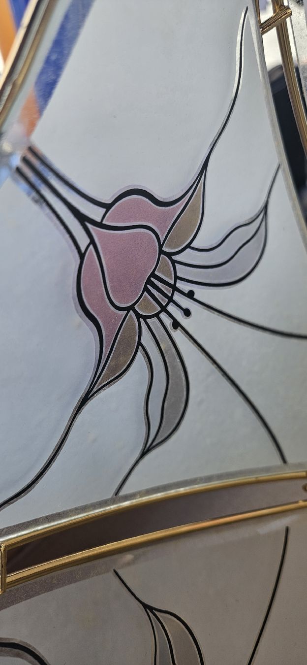 Lampade: Lampenschirm Glas floral Grösse M – Usato da Subingen venduto da BlueAngel25 5