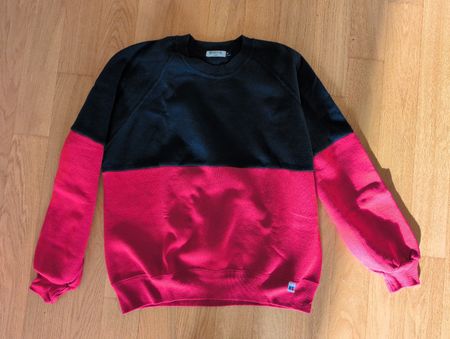 Fizzen Rework Pullover, Grösse XL, Rot/Schwarz