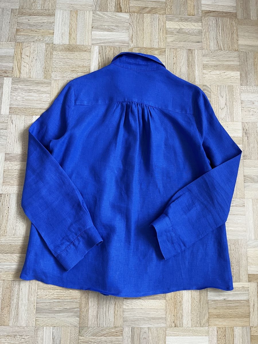 Globus Camicette: Globus Bluse blau Gr. 40 , 100% Leinen – Usato da Zürich venduto da Kleanthy 5