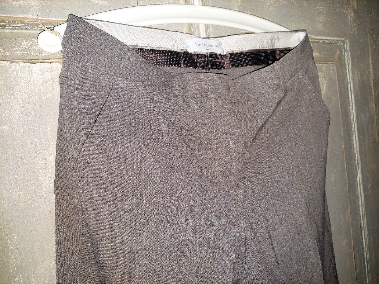 Hosen: Via Masini 80 . M616ME7 Polyester-Wolle grau 36 – Neu und originalverpackt aus Besenbüren von teluride89 2