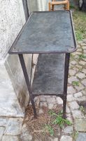 Antiker  Metalltisch/ Regal, Industrial