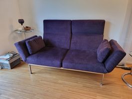 flexibles Sofa von Brühl roro soft in schönem Lila