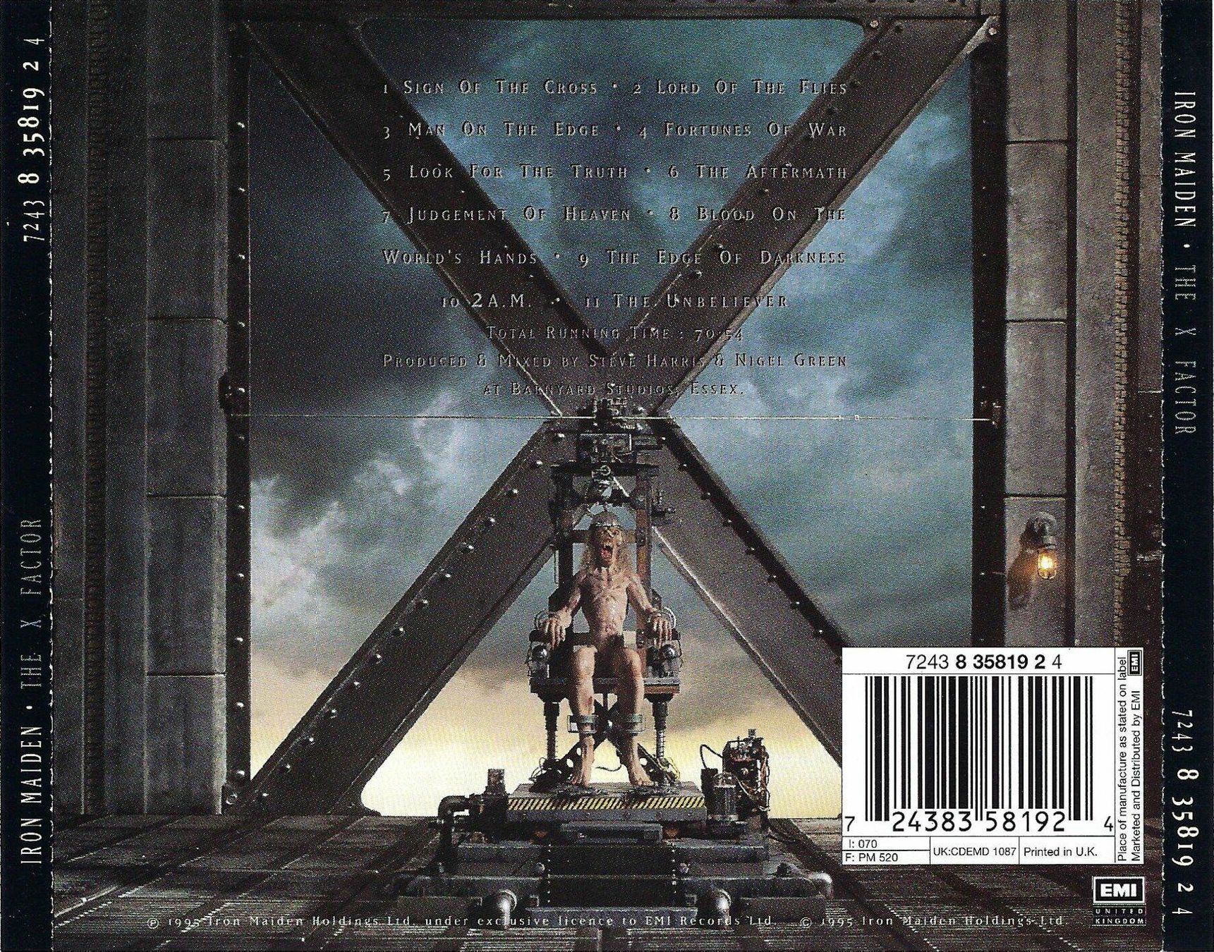 CD: CD: IRON MAIDEN - The X Factor – Usato da Rotkreuz venduto da groeli69 3