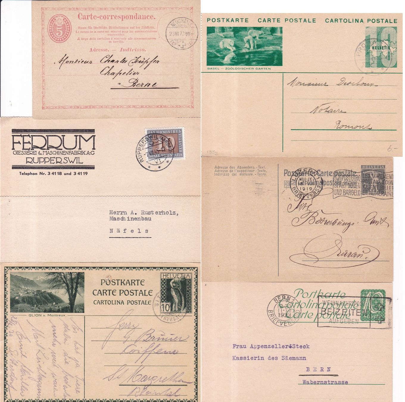 Tutti i francobolli: 50 Stk. Alte CH Postkarten, Karten – Usato da Münchwilen AG venduto da Nesar 2