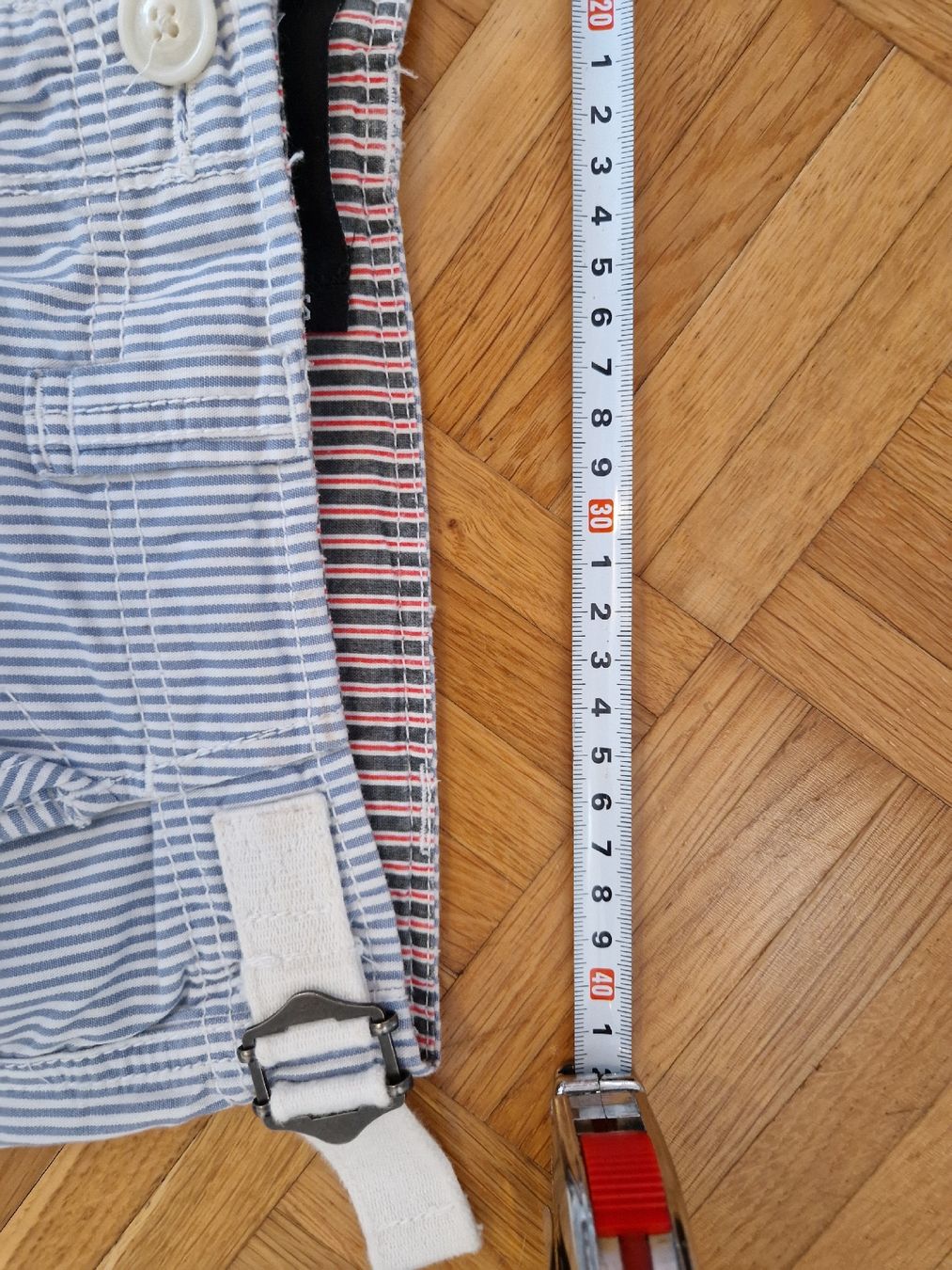 Pantaloni: Fishbone Unisex-Bermuda-Shorts, gestreift, Gr. S – Usato da Reinach BL venduto da Tinkerbelly27 7