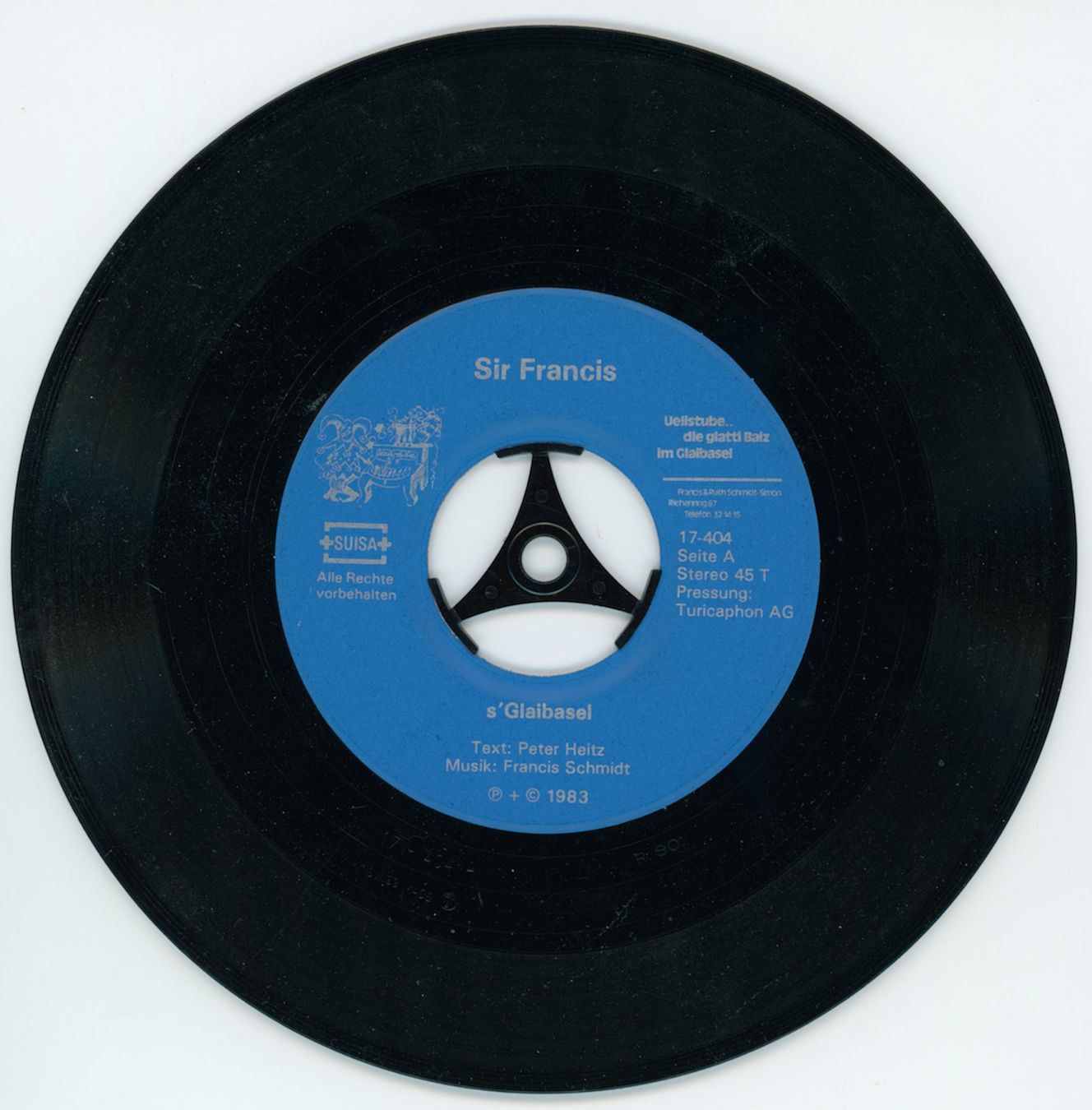 Dischi in vinile: 45er Single SIR FRANCIS Basel – Usato da Laufen venduto da PinkCat 2
